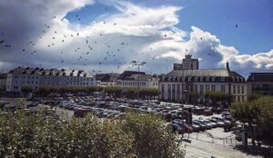 Blick auf die alte Kommandantur